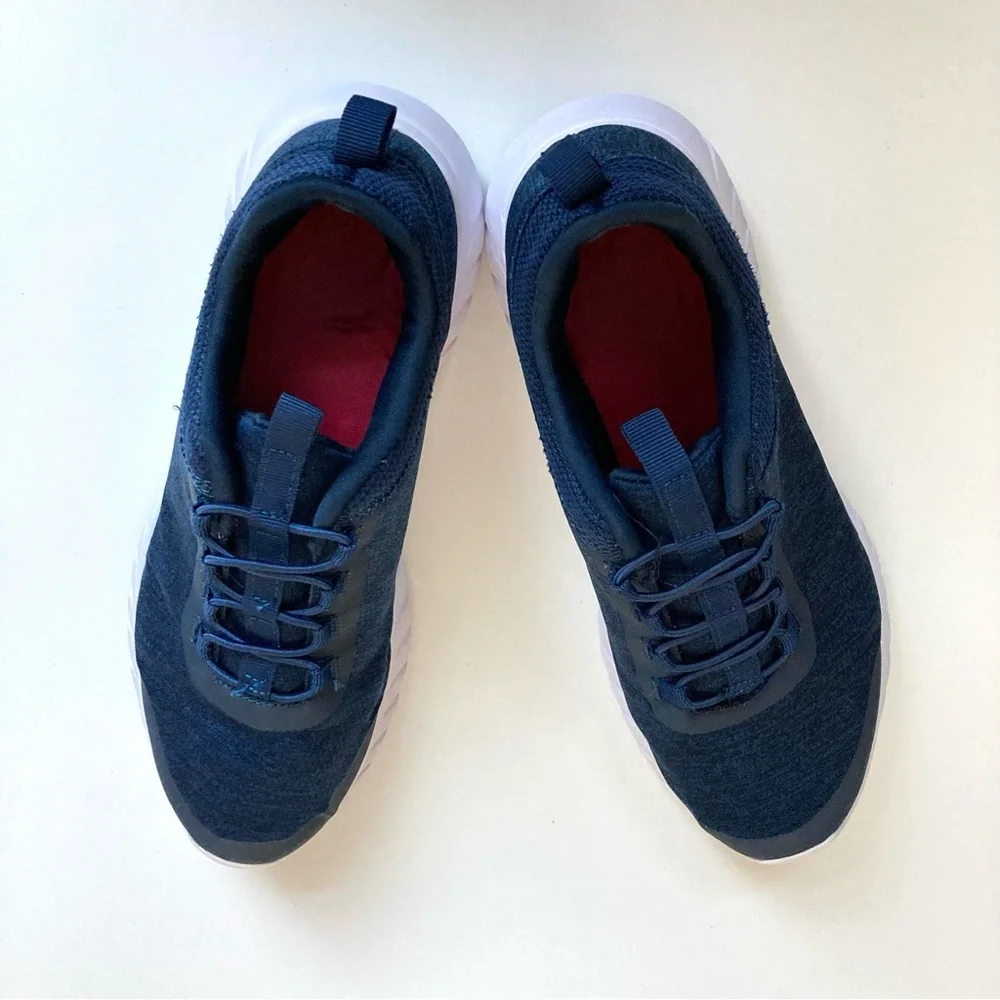 Athletic Works Men’s Navy Blue Slip-on Memory Foam Sneakers